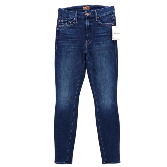 NWT MOTHER High Waisted Looker Jeans Teaming Up Wash Stretch Sizes 27 and 29